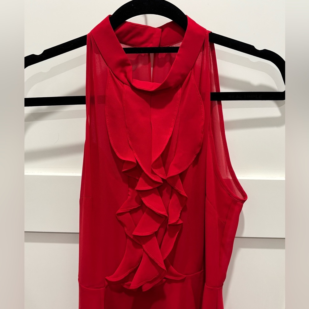 BCBG Generation Red Ruffle Dress - Picture 2 of 6